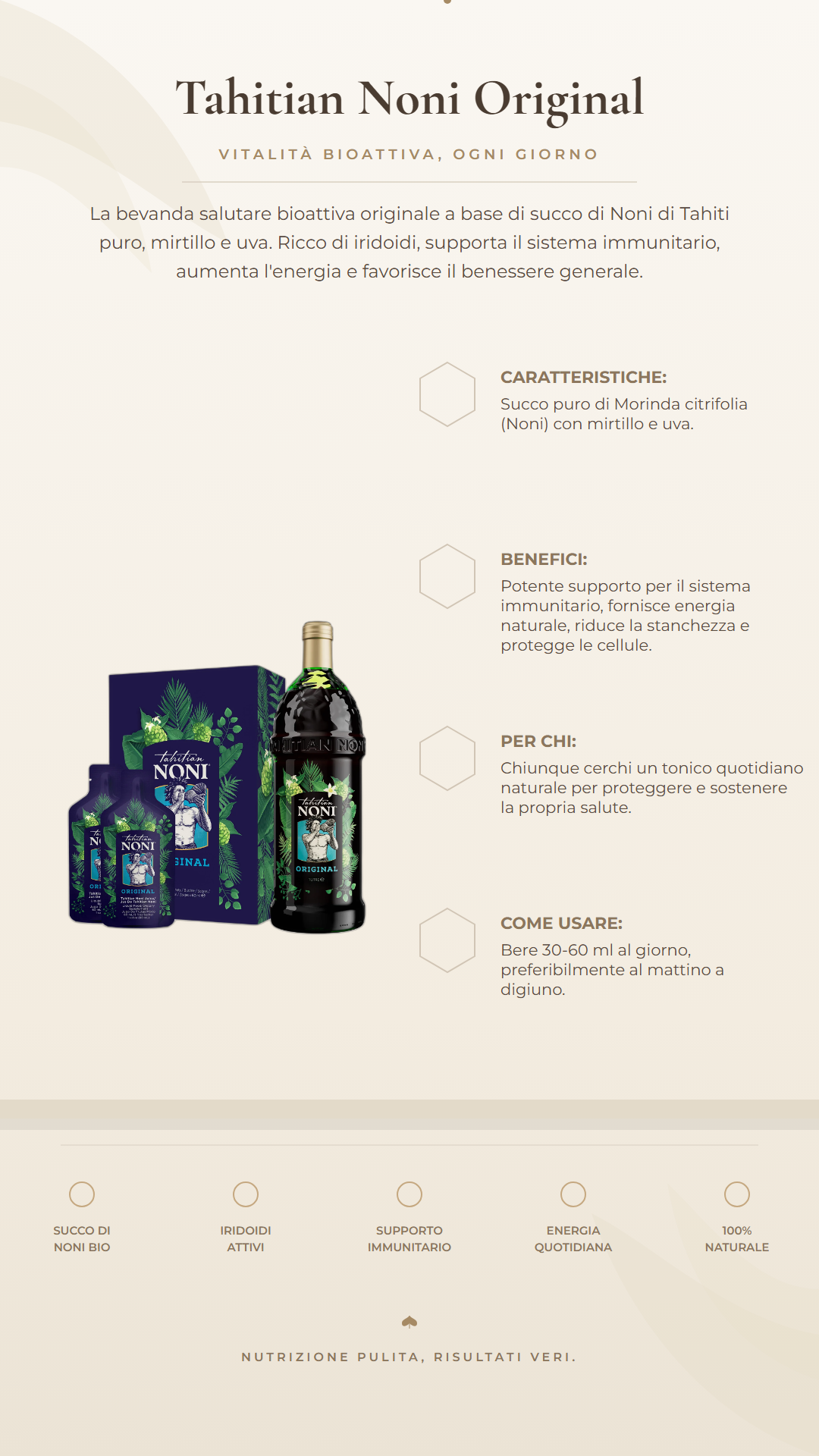 Infografica di Tahitian Noni